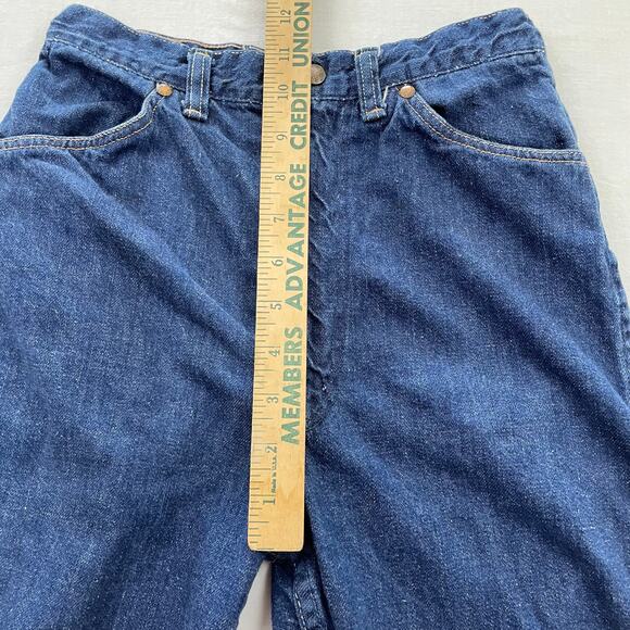 VTG Wrangler Blue Bell Sanforized Straight Jeans size 12 USA Measures 25 x 27 - Picture 10 of 15